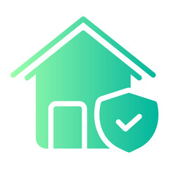 home insurance gradient icon