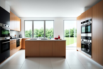 Fototapeta na wymiar Designing Your Dream Kitchen: Tips for Layout and Functionality