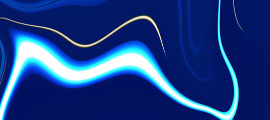 Abstract beautiful blue texture background. Abstract colorful liquid oil marble picture with glowing effect. Modern banner, fluid trendy background.