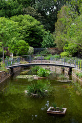 Obraz premium Countryscape of a lush park in Angers city