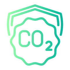 environment protection gradient icon