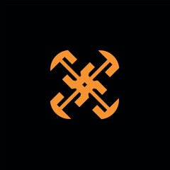 Obraz premium Letter logo, abstract logo, monogram logo, simple logo, modern logo and minimal logo design. This logo can be used for company, website and printing