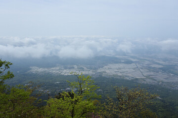 Obraz premium Climbing Mt. Tsukuba, Ibaraki, Japan