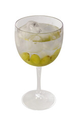 Taça de Gin com Uvas, PNG, Transparente