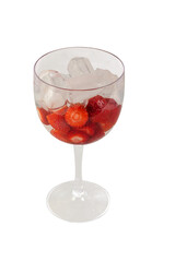 Taça de Gin com Morango, PNG, Transparente