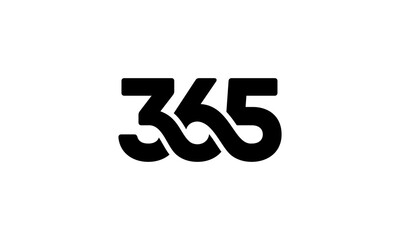 365 logo design - obrazy, fototapety, plakaty