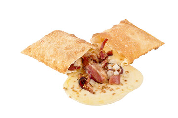 Pastel de Mussarela com Bacon, PNG, Transparente