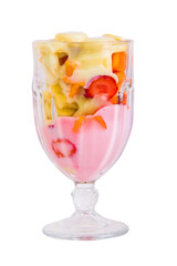 Vitamina de Morango, Morango, Mam&atilde;o, Banana e Creme de Leite, PNG, Transparente