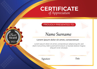 Premium certificate design template