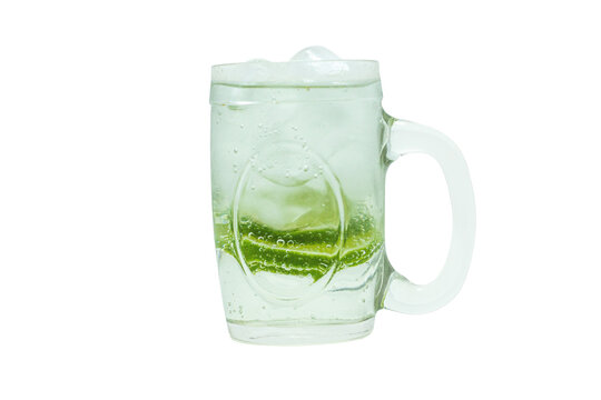 Glass of cacha&ccedil;a with lemon, Brazilien Caipirinha