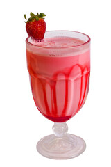 Drink de Morango, fundo transparente