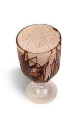 Fototapeta na wymiar Drink de Chocolate, fundo transparente