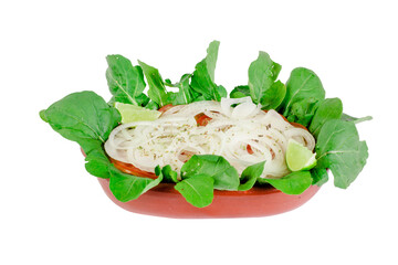 Salad with tomato and onion