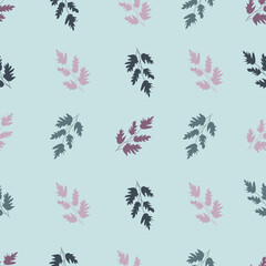 spring pattern with plants 