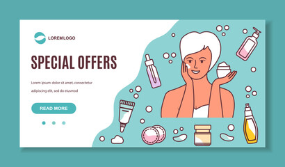 Skin Care Ad Special Offer Cosmetic product Beauty