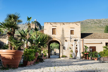 Fototapeta na wymiar Beautiful view of Scopello village, Sicily island, Italy