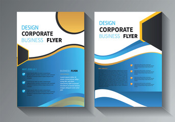 Brochure Flyer Template Layout Background Design. corporate business annual report layout with white, gray and red ribbon background template