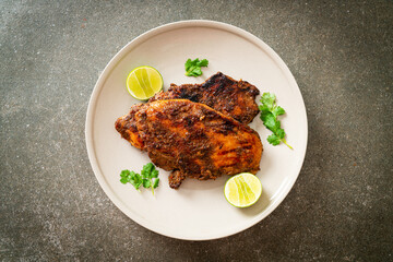 spicy grilled jamaican jerk chicken