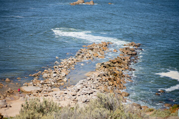 rocks in the sea