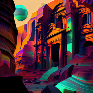 illustration of a city