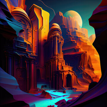 landscape in the dessert