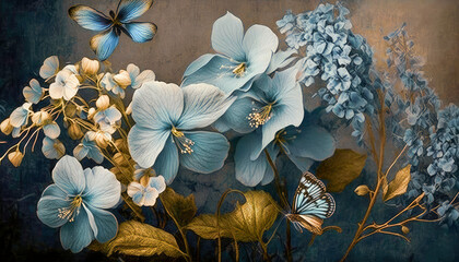 Vibrant Floral Background Texture | AI Generated