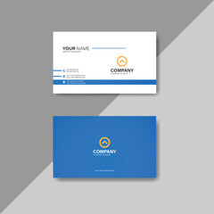 Corporate premium modern deep blue clean business card template vector design, Luxury visiting card design 