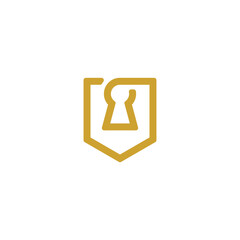 Real estate logotype. Keys logo icon design. Premium logo.
