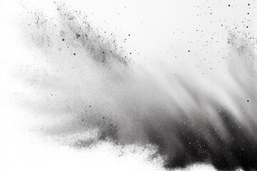 Abstract texture dust particle and dust grain on white background, generative ai