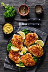 baked in oven panko breaded pork chops on bone