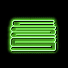 pile textile neon glow icon illustration