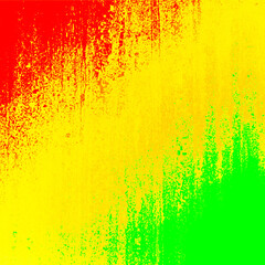 Yellow red and green abstract square background. Simple design. Textured, for banners, posters, and vatious graphic design works