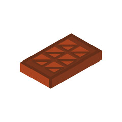 Chocolate bar PNG image icon with transparent background