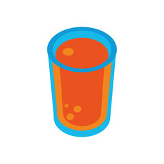 Orange juice icon PNG image with transparent background 