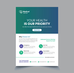 Health Medical Flyer Template Design