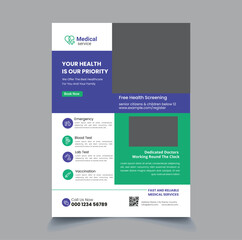 Health Medical Flyer Template Design