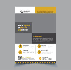 Construction Flyer Template Design