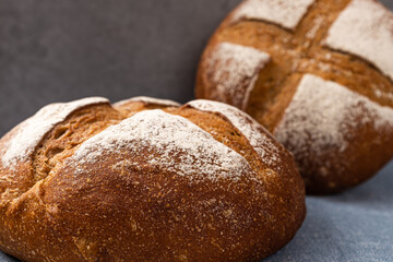 traditional french food campagne bread