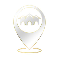 silver three home location icon