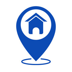 blue home location icon