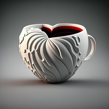 Love cup created with Generative AI