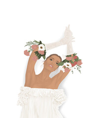 Flower gloves 