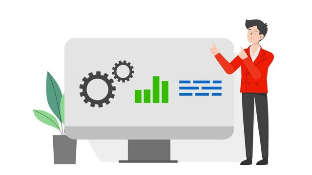 Man with analysis management