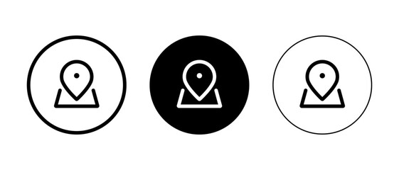 Nearby location icon vector. Social media element
