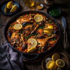 paella with seafood