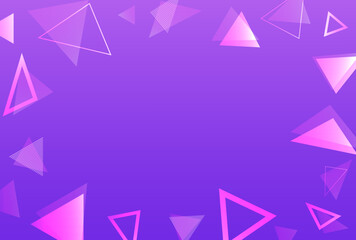 背景素材_三角_紫