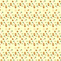 Fast Food Pattern Illustration.