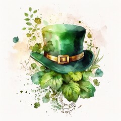 Grüner Leprechaun-Hut, made by Ai, Ai-Art