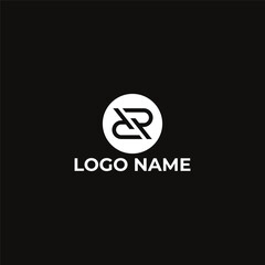 Vector abstract monogram logo rr letter design