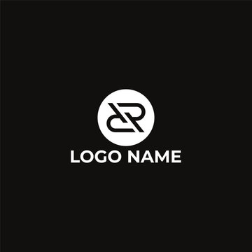 Vector abstract monogram logo rr letter design